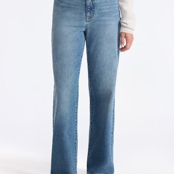 No Boundaries Womens High Rise Baggy Wide Leg Jeans 32" Inseam SZ Small (4-6) - Picture 2 of 4